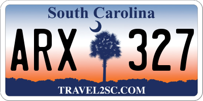 SC license plate ARX327