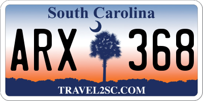 SC license plate ARX368