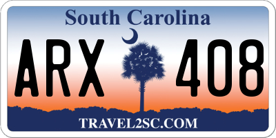 SC license plate ARX408