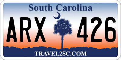 SC license plate ARX426