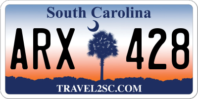 SC license plate ARX428