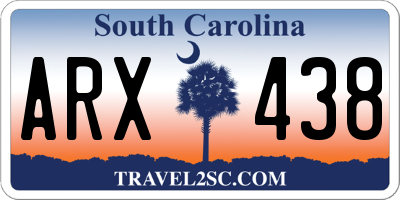 SC license plate ARX438