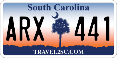 SC license plate ARX441
