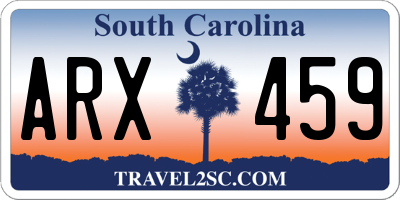 SC license plate ARX459