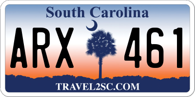 SC license plate ARX461