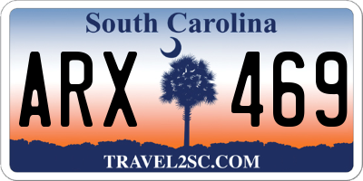 SC license plate ARX469