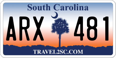 SC license plate ARX481