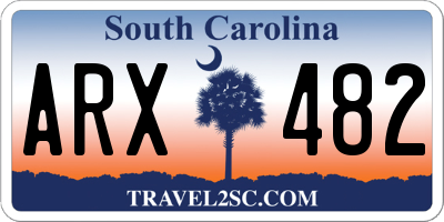 SC license plate ARX482