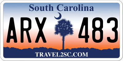 SC license plate ARX483