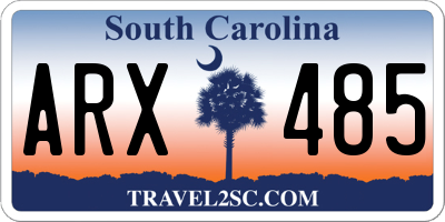 SC license plate ARX485