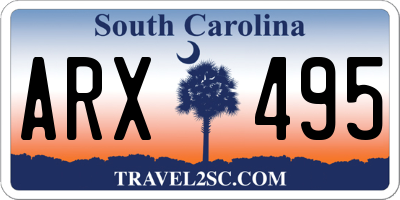 SC license plate ARX495