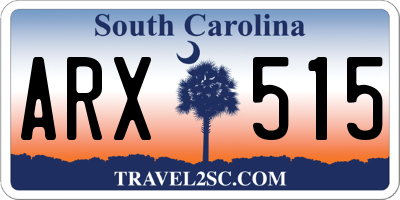 SC license plate ARX515