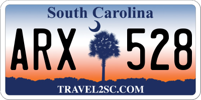 SC license plate ARX528