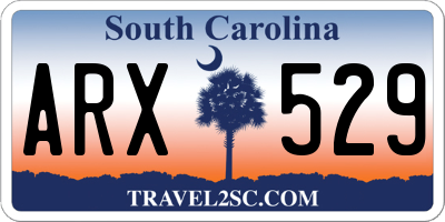 SC license plate ARX529