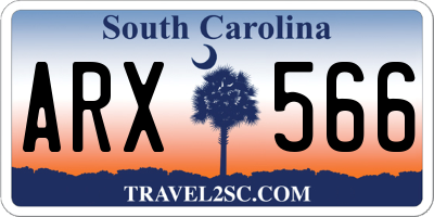 SC license plate ARX566