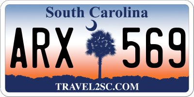 SC license plate ARX569
