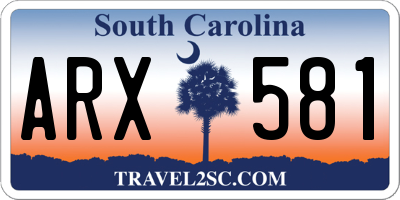 SC license plate ARX581
