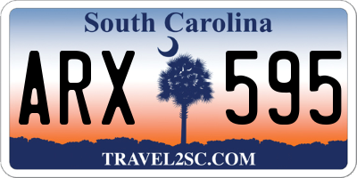 SC license plate ARX595