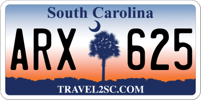 SC license plate ARX625