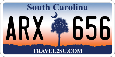 SC license plate ARX656