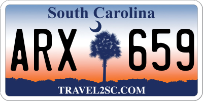 SC license plate ARX659