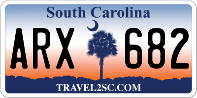 SC license plate ARX682