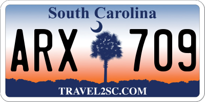 SC license plate ARX709