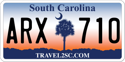SC license plate ARX710