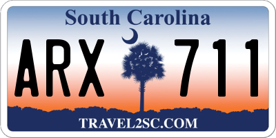 SC license plate ARX711