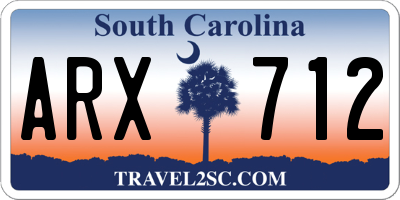 SC license plate ARX712