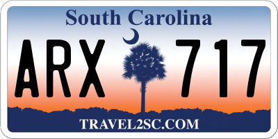 SC license plate ARX717