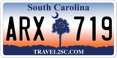 SC license plate ARX719