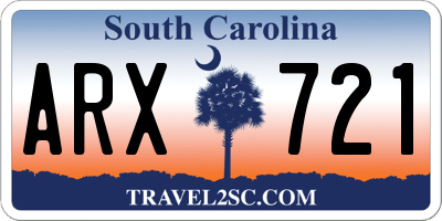 SC license plate ARX721