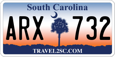 SC license plate ARX732
