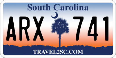 SC license plate ARX741