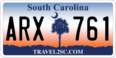 SC license plate ARX761