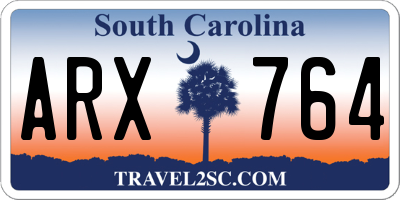 SC license plate ARX764
