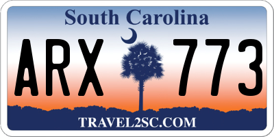 SC license plate ARX773