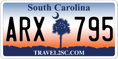 SC license plate ARX795