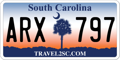 SC license plate ARX797
