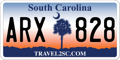 SC license plate ARX828