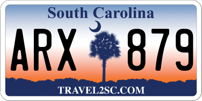 SC license plate ARX879