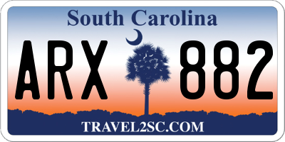 SC license plate ARX882