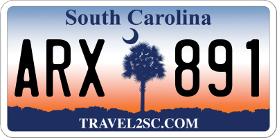 SC license plate ARX891