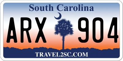 SC license plate ARX904