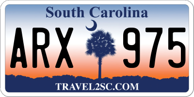 SC license plate ARX975