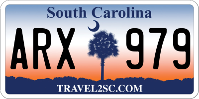 SC license plate ARX979