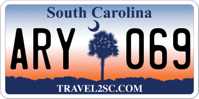 SC license plate ARY069