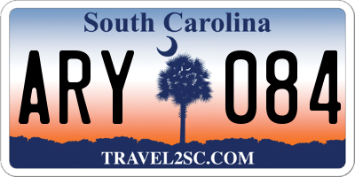 SC license plate ARY084