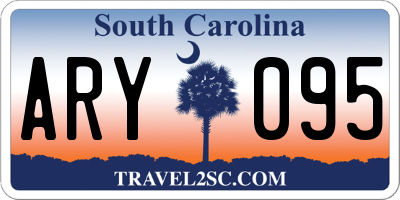 SC license plate ARY095